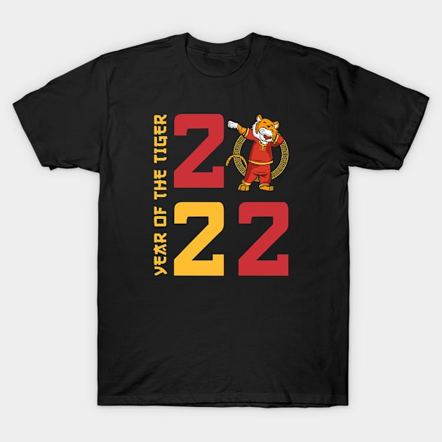 Year Of The Tiger 2022 - Happy Chinese Lunar New Year 2022 Cute T-Shirt by Shaniya Abernathy